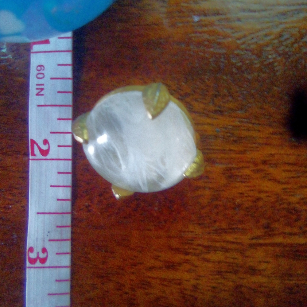 Dior White Crystal Clip-On Earrings with Gold-Tone Prongs